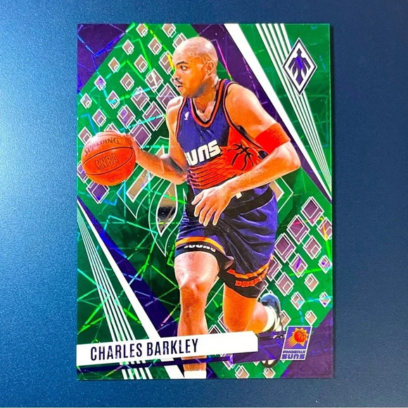 Charles Barkley Green Lazer Prizm /175 2023-24 Phoenix Basketball NBA Debut Suns - Picture 1 of 3
